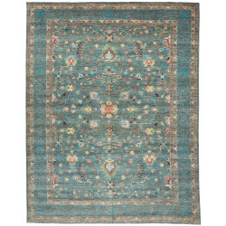 Rug Ziegler Fine Pakistan 246x311 Teal Blue Red