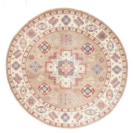 Rug Kazak Afghanistan 238x234 Beige Brown Red B