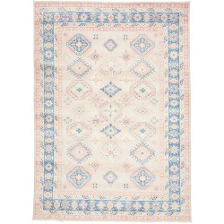 Rug Kazak Afghanistan 200x283 Cream Light Blue