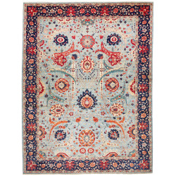 Rug Aryana Fine Pakistan 311x409 Sky Blue Navy
