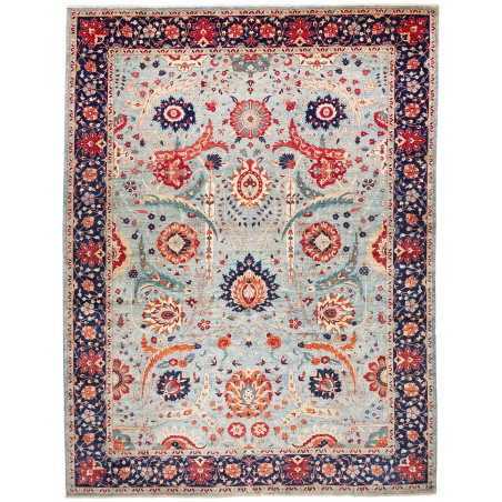 Rug Aryana Fine Pakistan 311x409 Sky Blue Navy