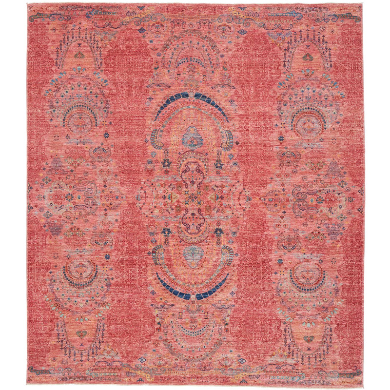 Rug Shahi Fine Pakistan 251x288 Coral Blue Gold