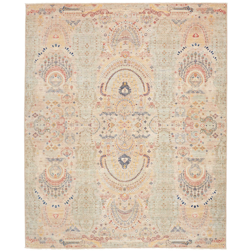 Rug Shahi Fine Pakistan 247x306 Sage Green Beig