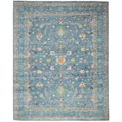Rug Ziegler Fine Pakistan 244x306 Teal Blue Cre