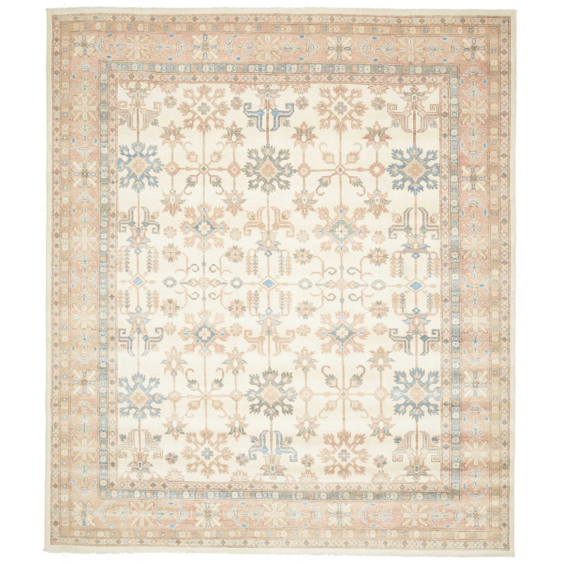 Rug Kazak Afghanistan 255x295 Cream Peach Terra