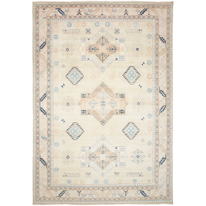 Rug Kazak Afghanistan 301x436 Ivory Cream Light