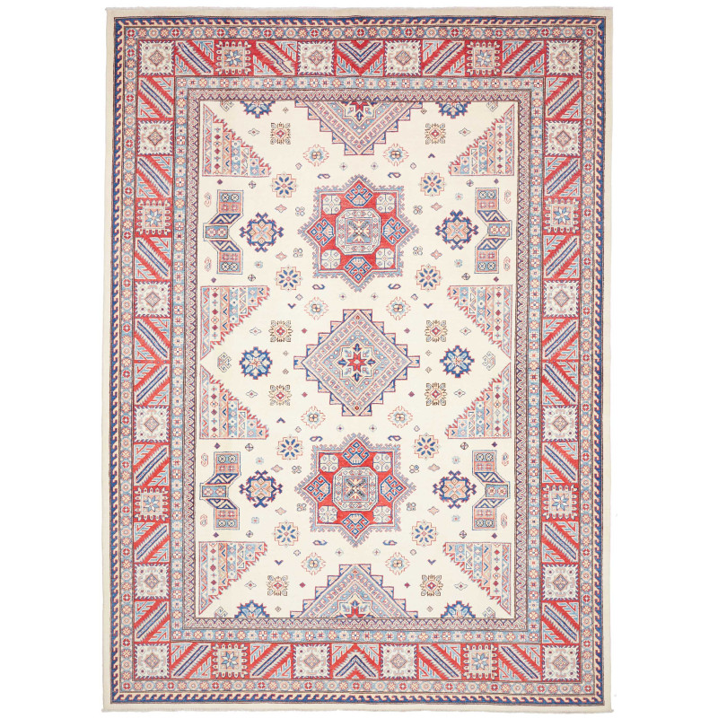 Rug Kazak Afghanistan 248x342 Ivory Cream Red N