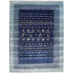 Rug Siva Pakistan 271x352 Indigo Blue Denim Blu