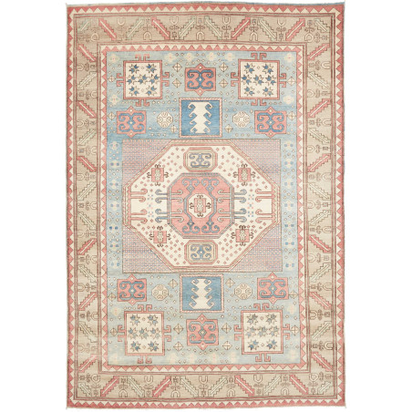 Rug Kazak Afghanistan 199x291 Pastel Blue Salmo