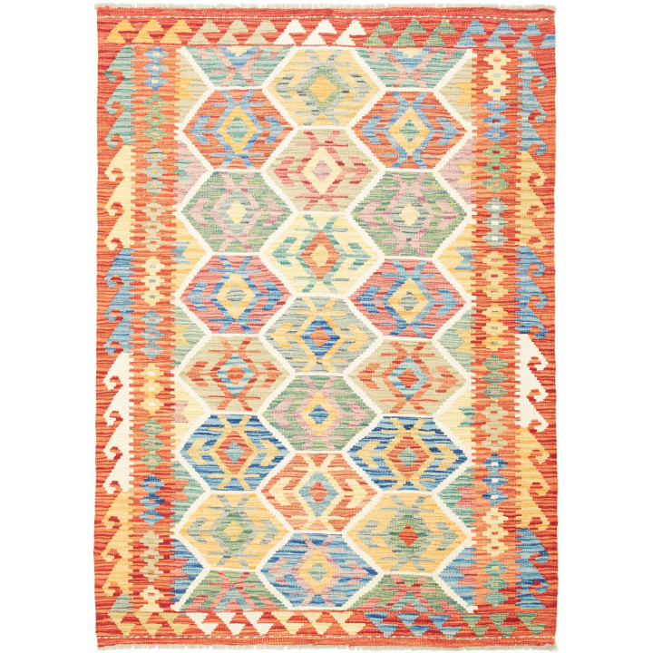 Hand Made Rug Kilim Afghanistan 128x176 Coral R