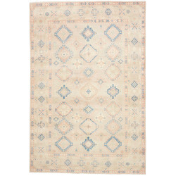 Rug Kazak Afghanistan 207x306 Beige Blue Peach