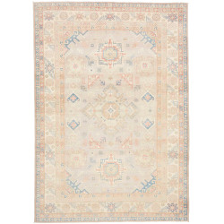 Rug Kazak Afghanistan 200x285 Light Grey Beige