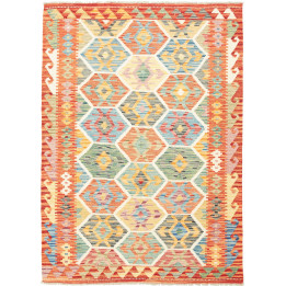 Hand Made Rug Kilim Afghanistan 126x176 Rust Re