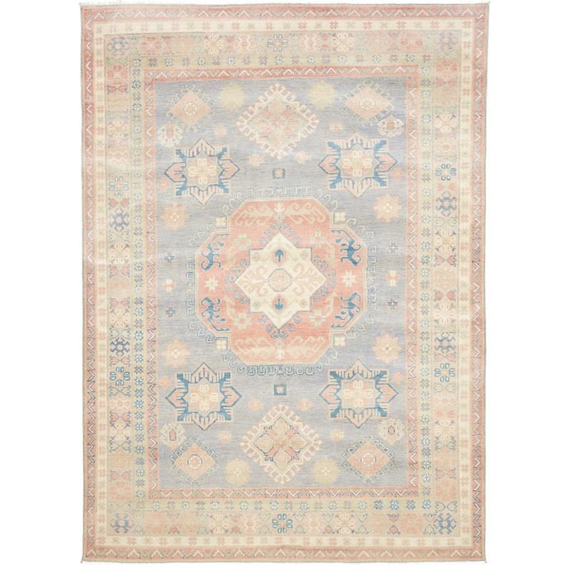 Rug Kazak Afghanistan 205x283 Grey Blue Dusty R