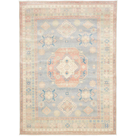 Rug Kazak Afghanistan 205x283 Grey Blue Dusty R