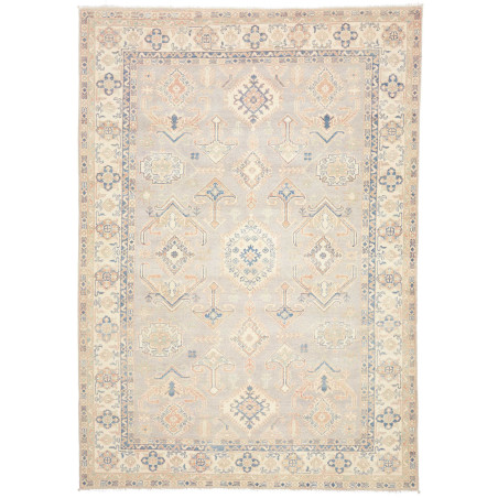 Rug Kazak Afghanistan 201x283 Light Grey Beige