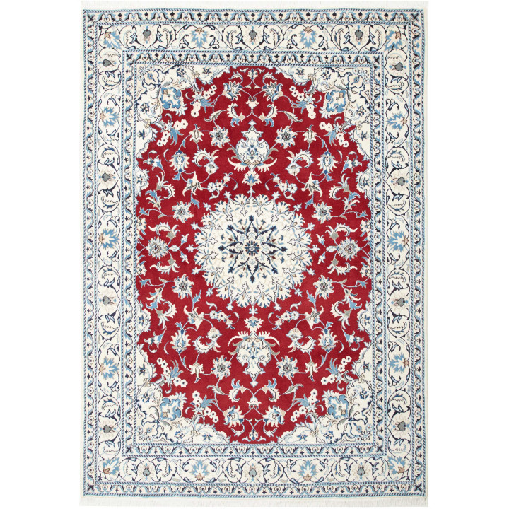Hand Made Rug Nain Kashmar Persia 167x240 Red I