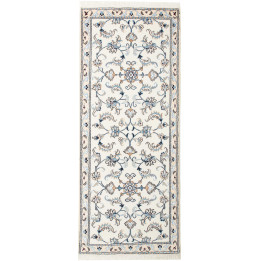 Hand Made Rug Nain Kashmar Persia 80x198 Ivory