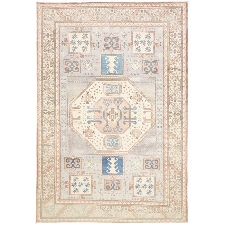 Rug Kazak Afghanistan 202x297 Pearl Grey Cream