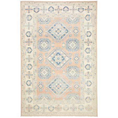 Rug Kazak Afghanistan 197x299 Peach Cream