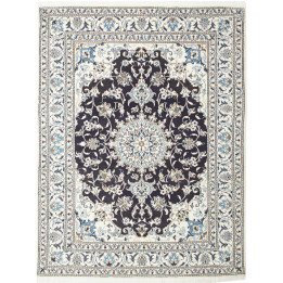 Hand Made Rug Nain Kashmar Persia 150x202 Dark