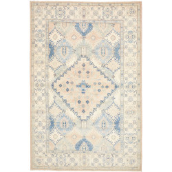 Rug Kazak Afghanistan 198x301 Cream Blue