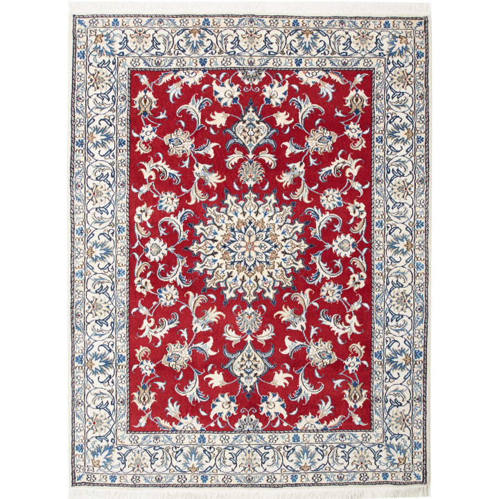 Hand Made Rug Nain Kashmar Persia 150x188 Red I