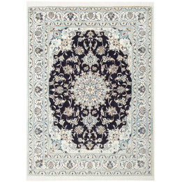 Hand Made Rug Nain Kashmar Persia 150x205 Dark
