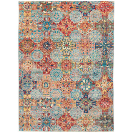 Rug Shahi Fine Pakistan 167x231 Turquoise Red