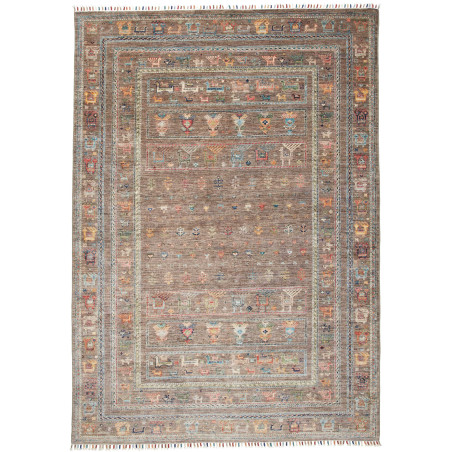 Rug Rubin Pakistan 168x238 Taupe Brown Multicol