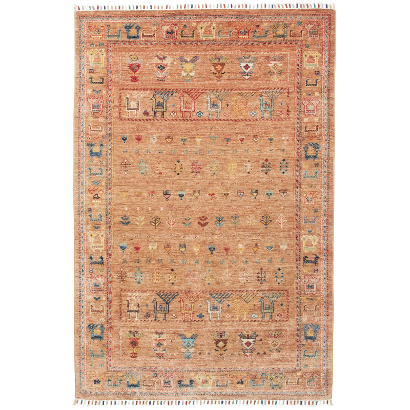 Rug Rubin Pakistan 124x185 Terracotta