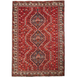 Tappeto Originale Shiraz Persia 210x297 Rosso B