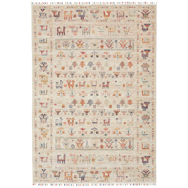Rug Rubin Pakistan 126x181 Beige Multi-color