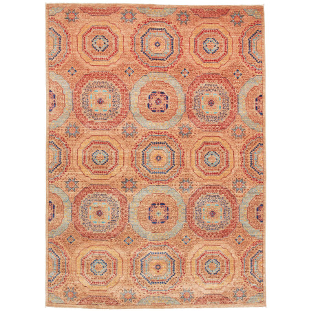 Rug Mamlouk Pakistan 148x210 Terracotta Blue