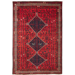 Tappeto Originale Shiraz Persia 208x305 Rosso B