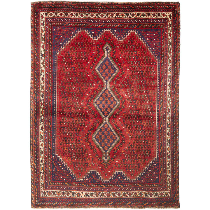 Tappeto Originale Shiraz Persia 208x285 Rosso B