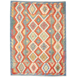 Hand Made Rug Kilim Afghanistan 180x239 Red Ivo