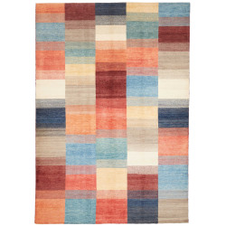 Rug Mosaic Pakistan 200x292 Blue Orange
