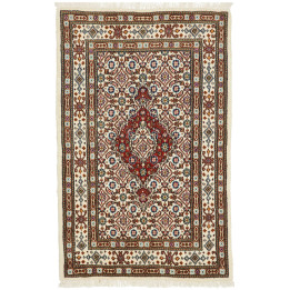 Hand Made Rug Moud Persia 60x94 Ivory Red