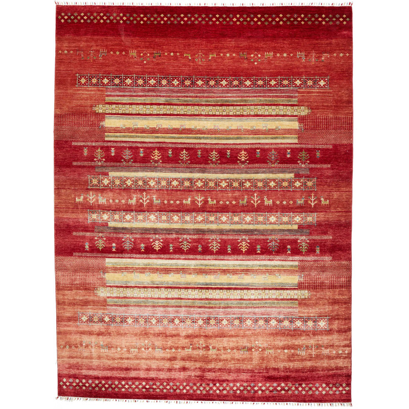 Rug Siva Pakistan 273x364 Red Terracotta