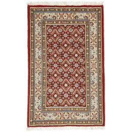 Hand Made Rug Moud Persia 60x93 Red Ivory