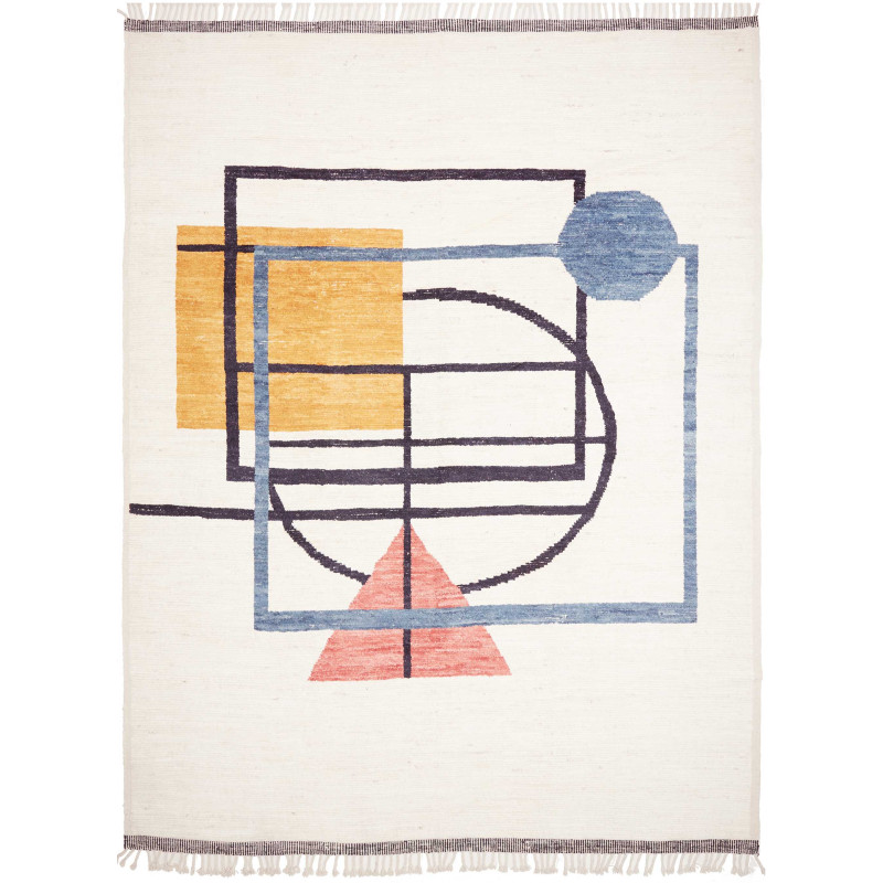 Rug Gabbeh Marrakech Pakistan 278x365 White Blu
