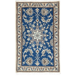 Tappeto Originale Nain Kashmar Persia 60x90 Blu