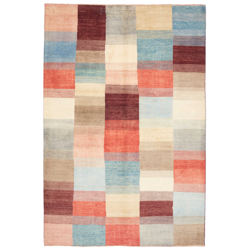 Rug Mosaic Pakistan 196x290 Blue Coral