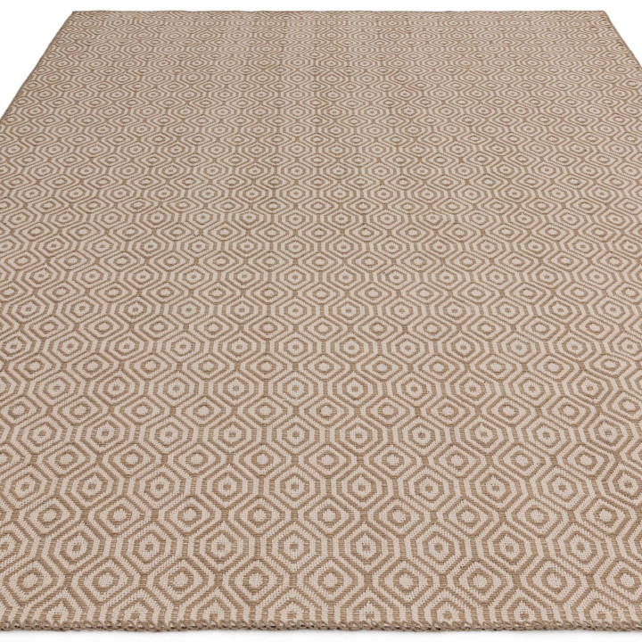 Rug Global geometric cream and taupe 160x230 cm
