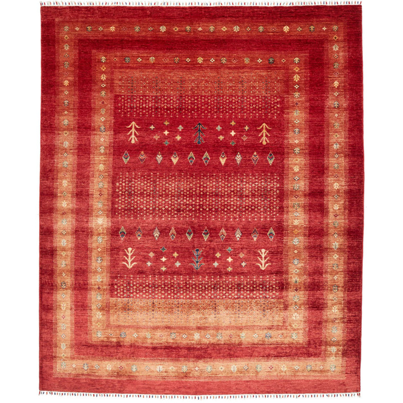 Rug Siva Pakistan 240x298 Red Terracotta