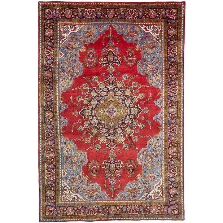 Tappeto Originale Sarough Persia 220x338 Rosso