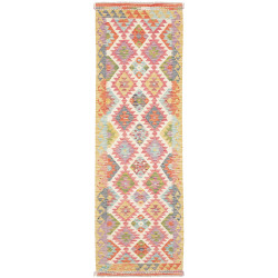 Rug Kilim Afghanistan 79x254 Ivory Pink