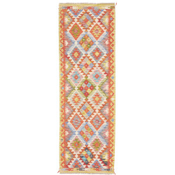 Rug Kilim Afghanistan 80x247 Terracotta Orange