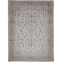 Tappeto Originale Kashan Persia 300x403 Avorio